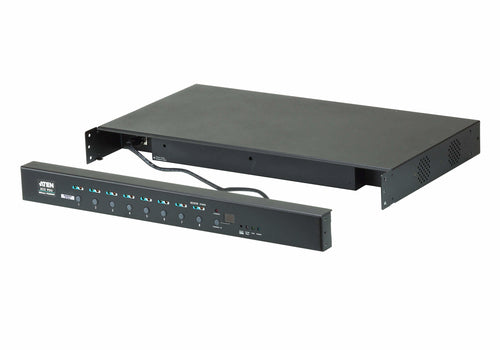 ATEN PE6208AV 1U 16A 8-fach Schaltbare und Messende PDU – Schwarz