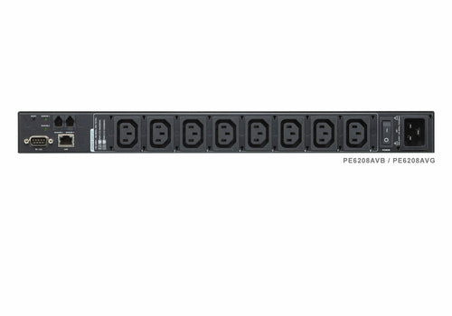ATEN PE6208AV 1U 16A 8-fach Schaltbare und Messende PDU – Schwarz