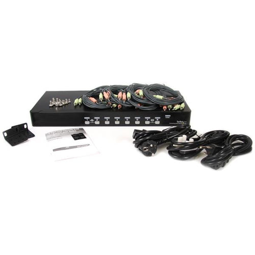 StarTech.com SV831DUSBAU 8-Port Rackmount USB VGA KVM Switch mit Audio – 1920 x 1440