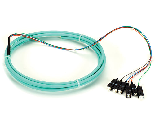 Fibre Optic Cable Black Box FOPT50M3-SC-6AQ-3 3m OFNR OM3 6x SC