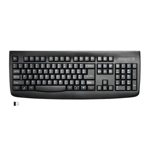 Wireless Full-Size QWERTY Keyboard Black RF Technology