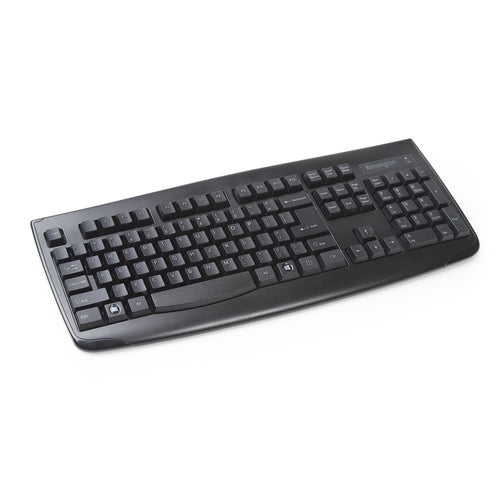 Wireless Full-Size QWERTY Keyboard Black RF Technology