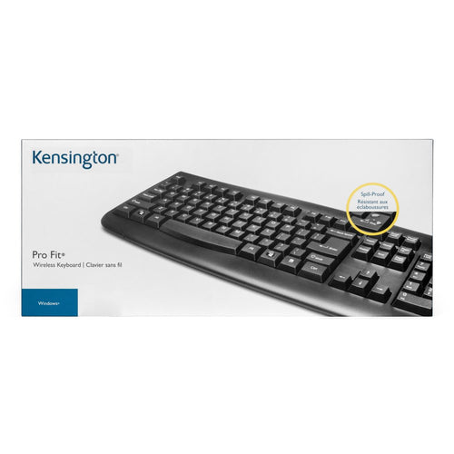 Wireless Full-Size QWERTY Keyboard Black RF Technology