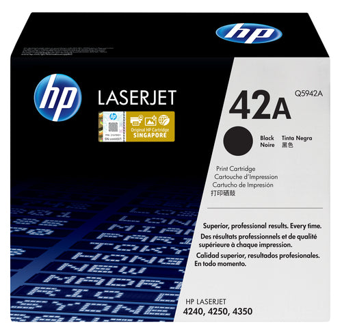 HP 42A Schwarze Original LaserJet Tonerkartusche 10000 Seiten