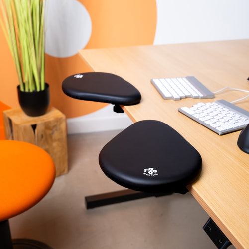 Ergonomic Adjustable Split Armrest Softfoam Black R-Go Tools