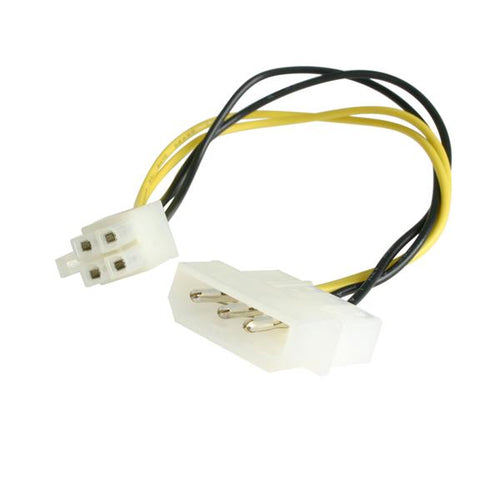 LP4 to P4 Power Cable Adapter 6in Male to Male Straight
