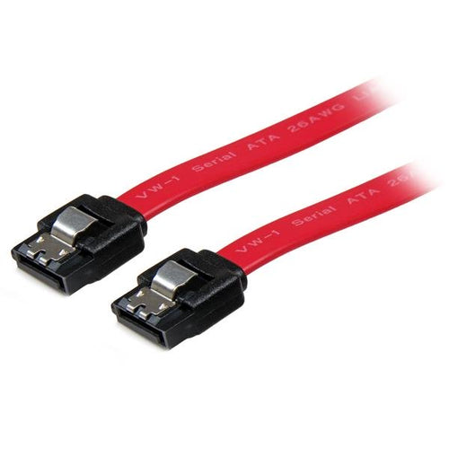 StarTech.com LSATA18 SATA III Cable - 18in Male to Male - Red - High-Speed