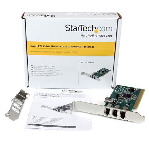 StarTech.com PCI1394MP PCI Interface Card Adapter - High-Speed Data Transfer