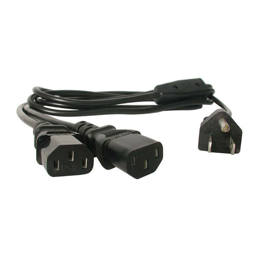 StarTech.com PXT101Y 1,8m Y-Splitter-Stromkabel – NEMA 5-15P auf 2x C13
