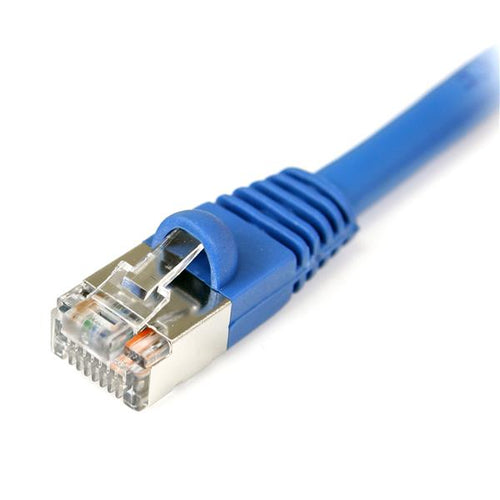 StarTech.com 3 ft Blue Shielded (Snagless) Category 5e (350 MHz) STP Patch Cable networking cable
