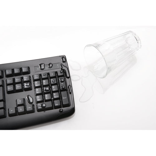 Kensington K72324USA Kabellose Tastatur- und Maus-Kombination – Vollformat QWERTZ, Schwarz