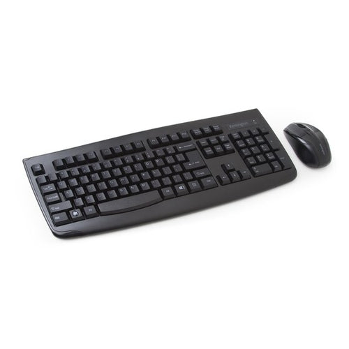 Kensington K72324USA Kabellose Tastatur- und Maus-Kombination – Vollformat QWERTZ, Schwarz