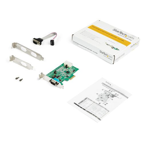PCI Express RS232 Serial Adapter Card 2-Port DB9 Low Profile