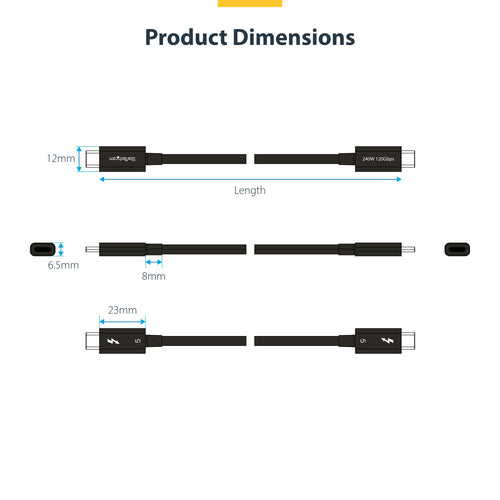 StarTech.com TBLT5MM80CM240W Thunderbolt cable