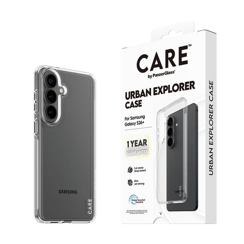 PanzerGlass CARE™ by ® Urban Explorer Case Transparent Samsung Galaxy S26+ mobile phone case