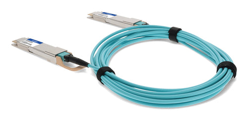 InfiniBand Fiber Optic Cable AddOn QDD-400-AOC5M 5m QSFP-DD AOC