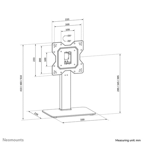 Neomounts DS45-430BL12 TV mount/stand