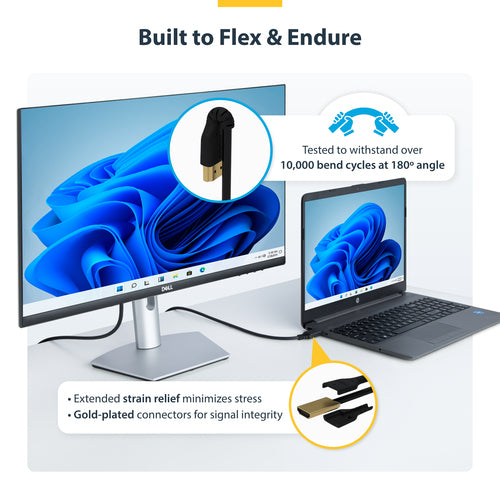 StarTech.com RHDMM2MP 1,8 m HDMI 2.0 Kabel – schlank, UHD 4K 60 Hz, zertifiziert