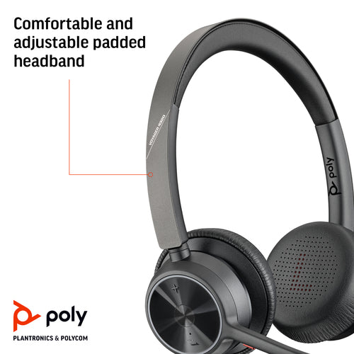 HP Poly Voyager 4320 Wireless Headset – USB-C – Schwarz – Büro & Callcenter
