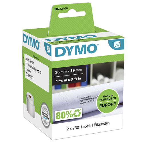DYMO LW - Large Address Labels - 36 x 89 mm - S0722400