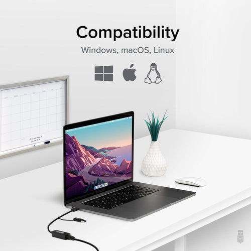 2.5G USB-C-Ethernet-Adapter Plugable Technologies 5000 MBit/s