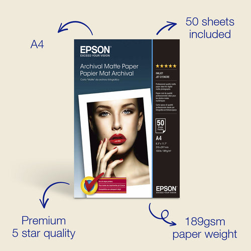 Epson Archival, DIN A4, 192 g/m²