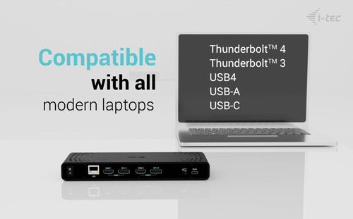 i-tec CADUA4KDOCKPDB laptop dock/port replicator