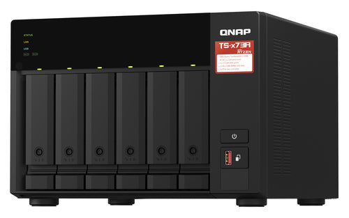 QNAP TS-673A NAS Tower Ryzen Embedded V1500B 8GB DDR4