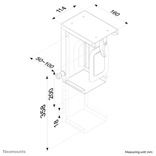 Neomounts CPU-D075BLACK CPU holder