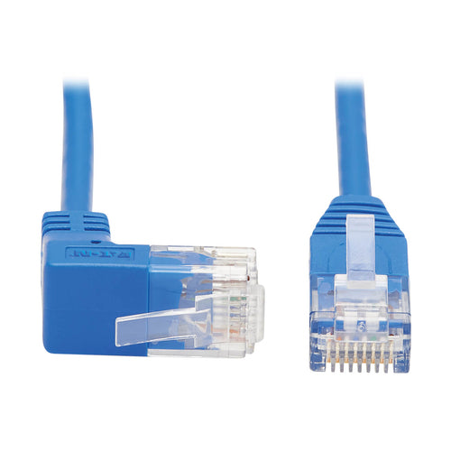 Cat6 Gigabit-Ethernet-Kabel 3m Winkelstecker (RJ45, nach oben gewinkelt) Tripp Lite Blau