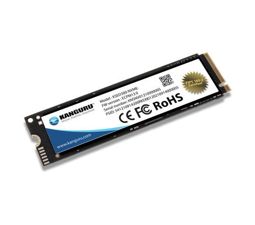 2TB iStorage Kanguru SED300 NVMe M.2 SSD FIPS 140-2 Certified 3300MB/s