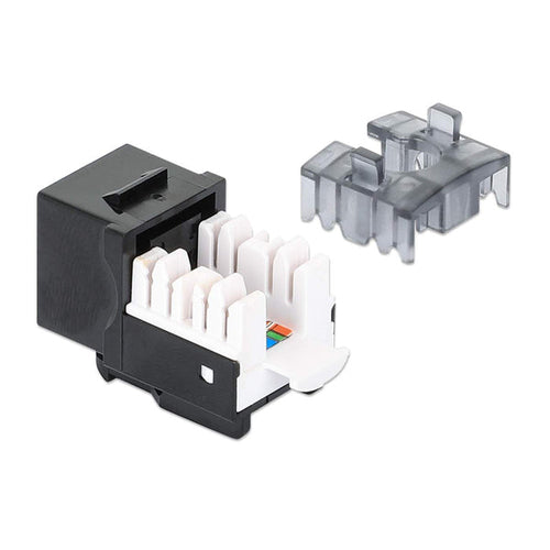 10GBase-T RJ-45 Female Keystone Module Flat Black Intellinet