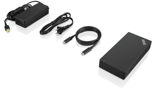 Lenovo Dockingstation USB-C Kabelgebunden 10 Gbit/s Schwarz Port-Replikator