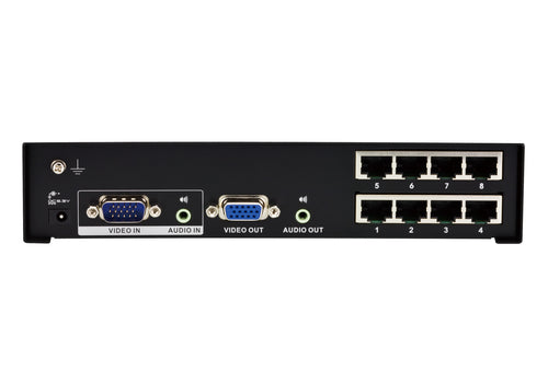 ATEN VS1208T Video-Splitter – 8-Port VGA mit Mini Audio, 1920x1200 Auflösung