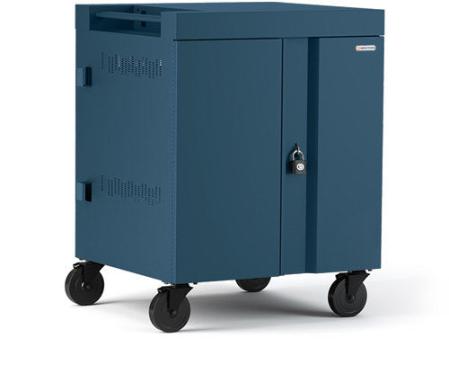 Portable Device Management Cart Bretford Cube Blue Floor 43.2cm