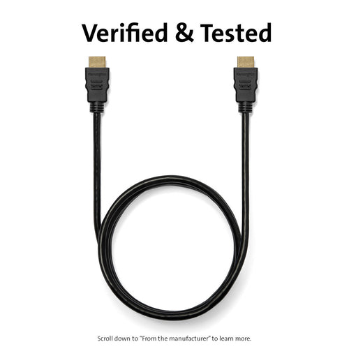 Kensington K33020WW High Speed HDMI Kabel mit Ethernet - 1,8m, 18 Gbit/s, Schwarz