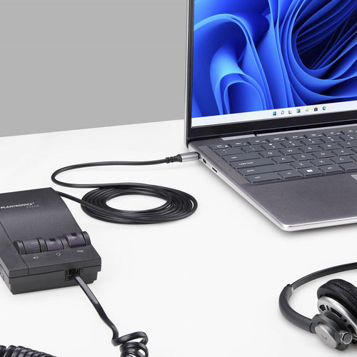 Headset Adapter StarTech.com UR9 USB-C to RJ-9 1.8m Black