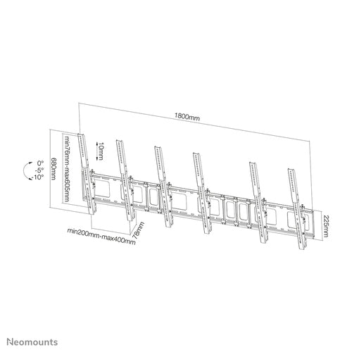 Neomounts NS-WMB300PBLACK signage display mount