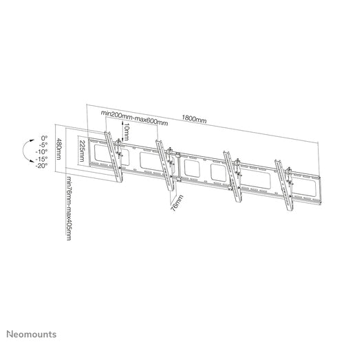 Neomounts NS-WMB200BLACK signage display mount