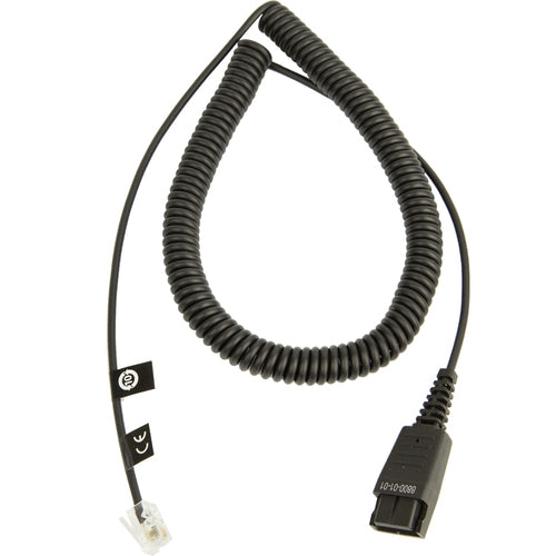 Jabra 8800-01-01 Headphone Cable - Black Audio Accessory