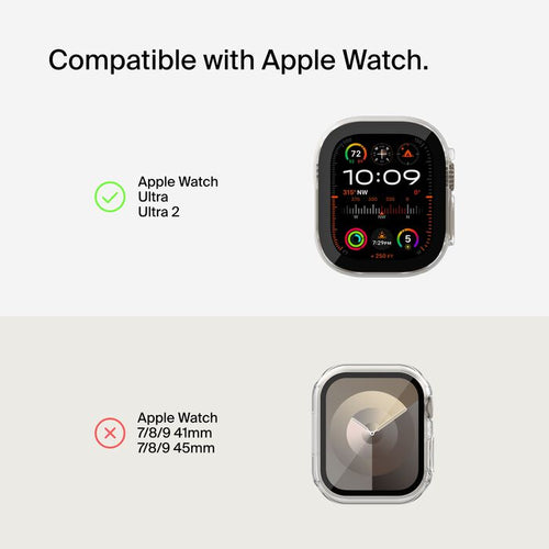 Screen Protector Belkin TemperedCurve 2-in-1 Tempered Glass Bumper for Apple Watch Ultra/Ultra 2