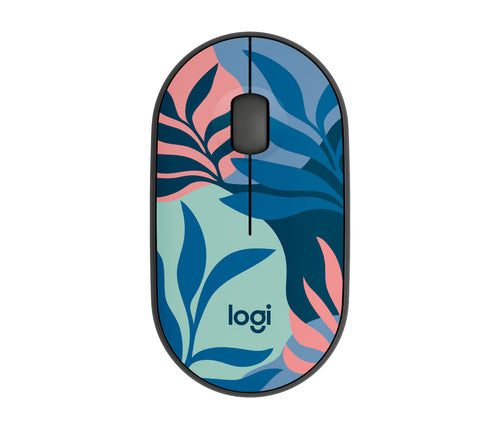 Logitech Pebble M350 Kabellose Optische Maus 1000 DPI Beidhändig Mehrfarbig