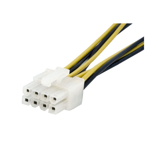 4 Pin to 8 Pin EPS Power Adapter StarTech 6in Cable Straight Male Female