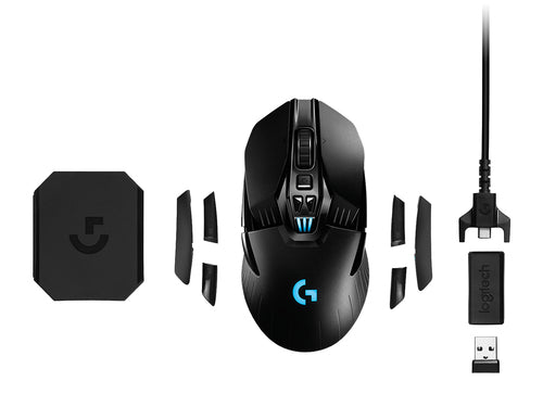 Logitech G Kabellose Gaming-Maus 25000 DPI Beidhändig Optisch Schwarz