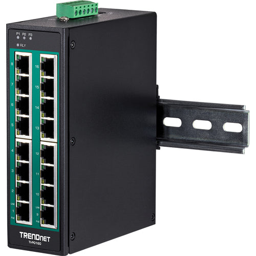 Gigabit Ethernet Switch Trendnet TI-PG160 PoE Full Duplex Wall Mountable