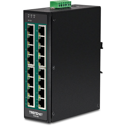 Gigabit Ethernet Switch Trendnet TI-PG160 PoE Full Duplex Wall Mountable