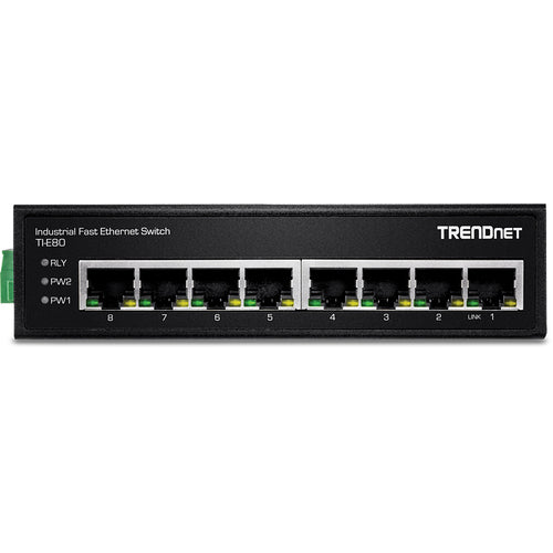 Network Switch Trendnet TI-E80 Unmanaged Fast Ethernet 10/100 Wall Mountable