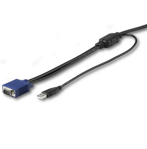 StarTech.com RKCONSUV10 10 ft. USB KVM Cable for Rackmount Consoles - Black