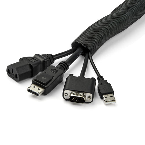 Cable Management Sleeve StarTech WKSTNCM2 15 ft Expandable 1.0–1.5 in