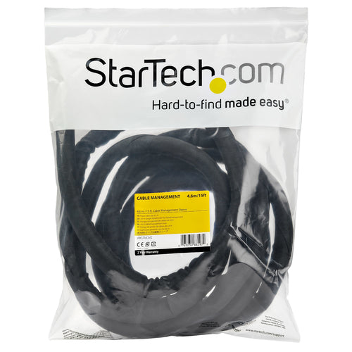 Cable Management Sleeve StarTech WKSTNCM2 15 ft Expandable 1.0–1.5 in